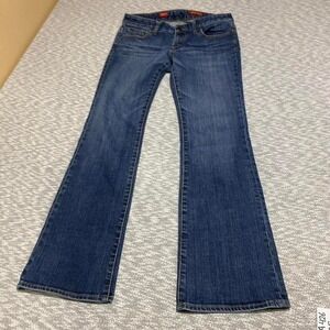 Express blue denim jeans bootcut jeans Stella Size 4 A 98% cotton 2%. SKU-A426
